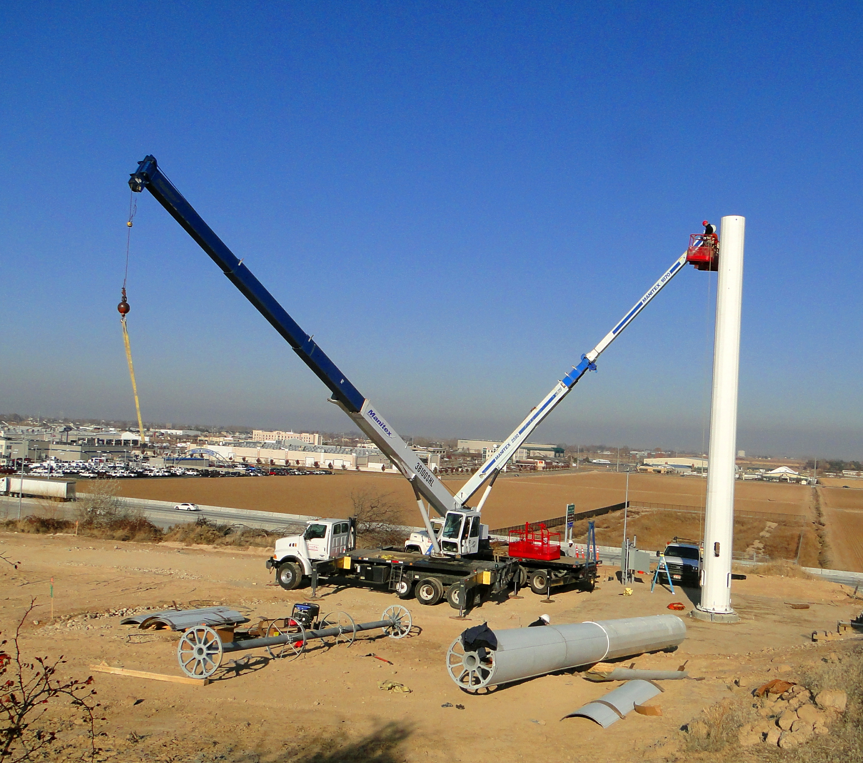 cell tower construction